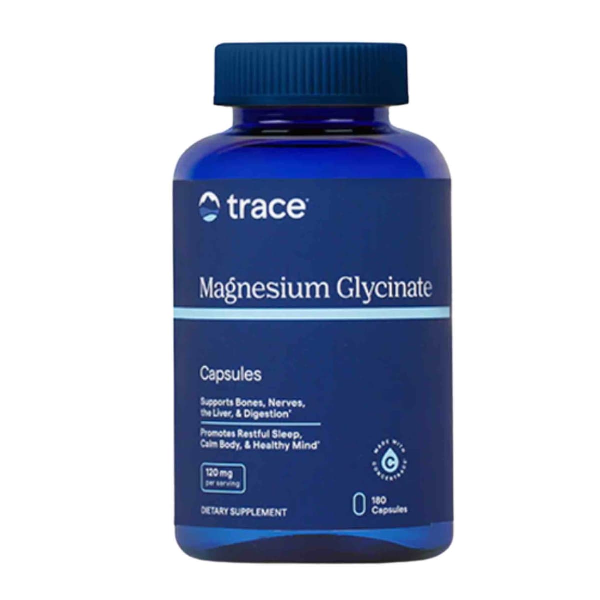 Trace Minerals Magnesium Glycinate 120mg 180 kapslar Trace Minerals