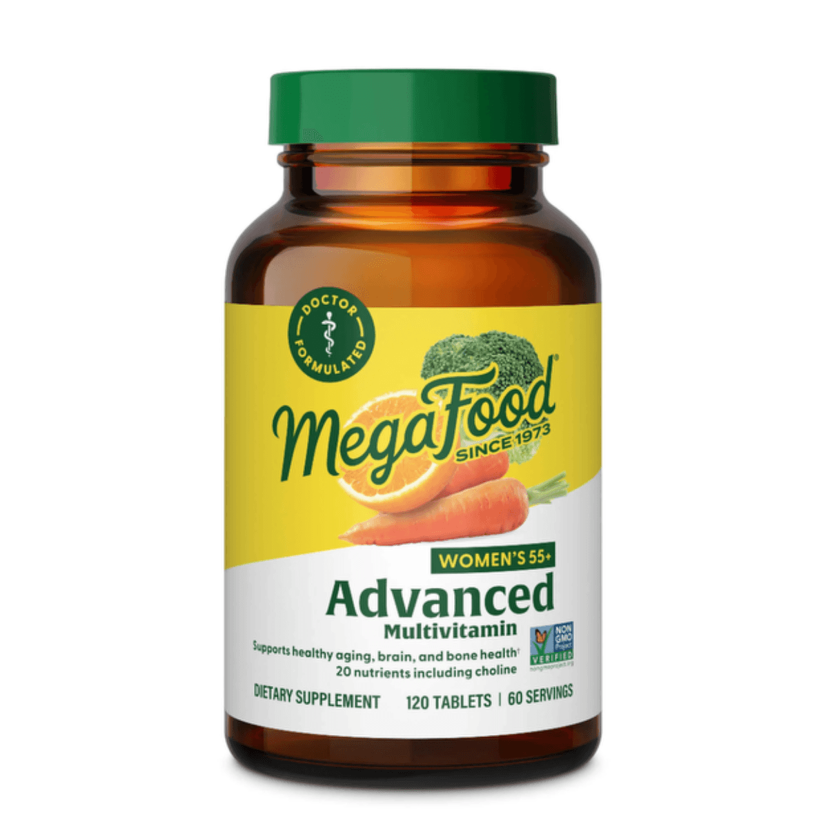 MegaFood Women's 55+ Advanced Multivitamin 120 tabletter