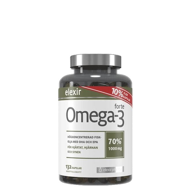 Elexir Pharma Omega-3 Forte 1000 mg 132 kapslar Elexir Pharma