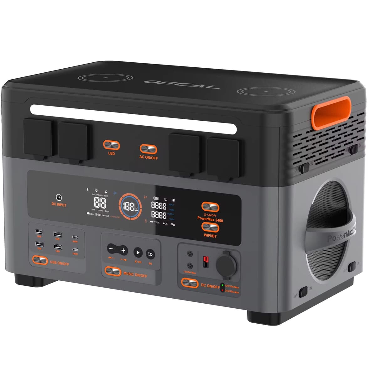 OSCAL PowerMax 2400 Pro Powerstation (2 016Wh till 22 176Wh)
