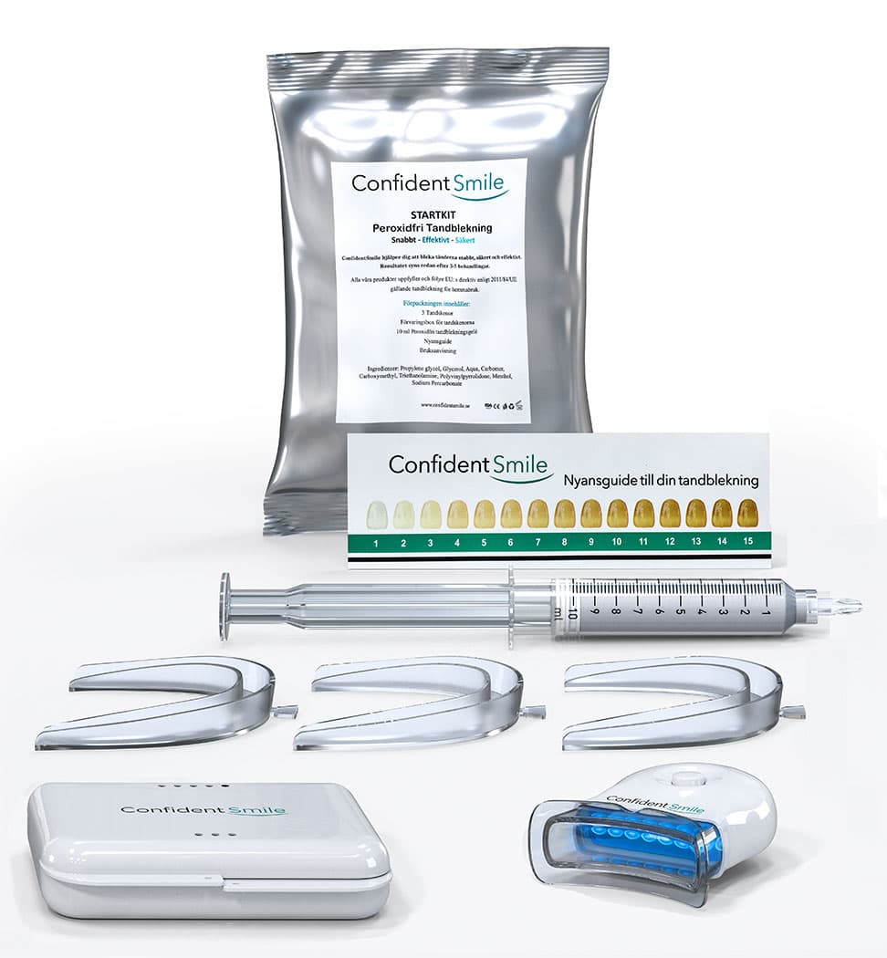 Confidentsmile Startkit för Tandblekning inkl. en LED-lampa