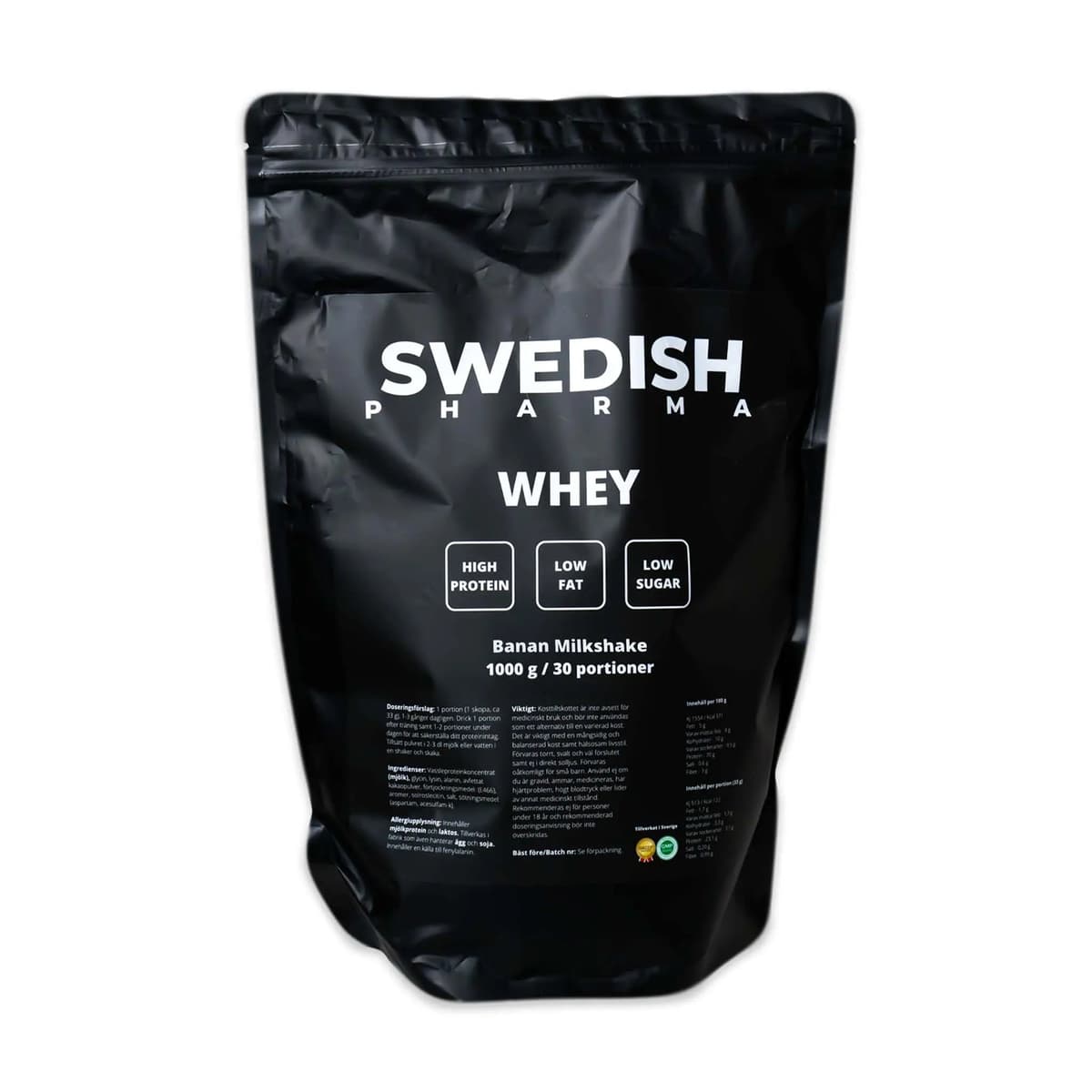 Swedish Pharma Nutrition Whey - Banan Milkshake