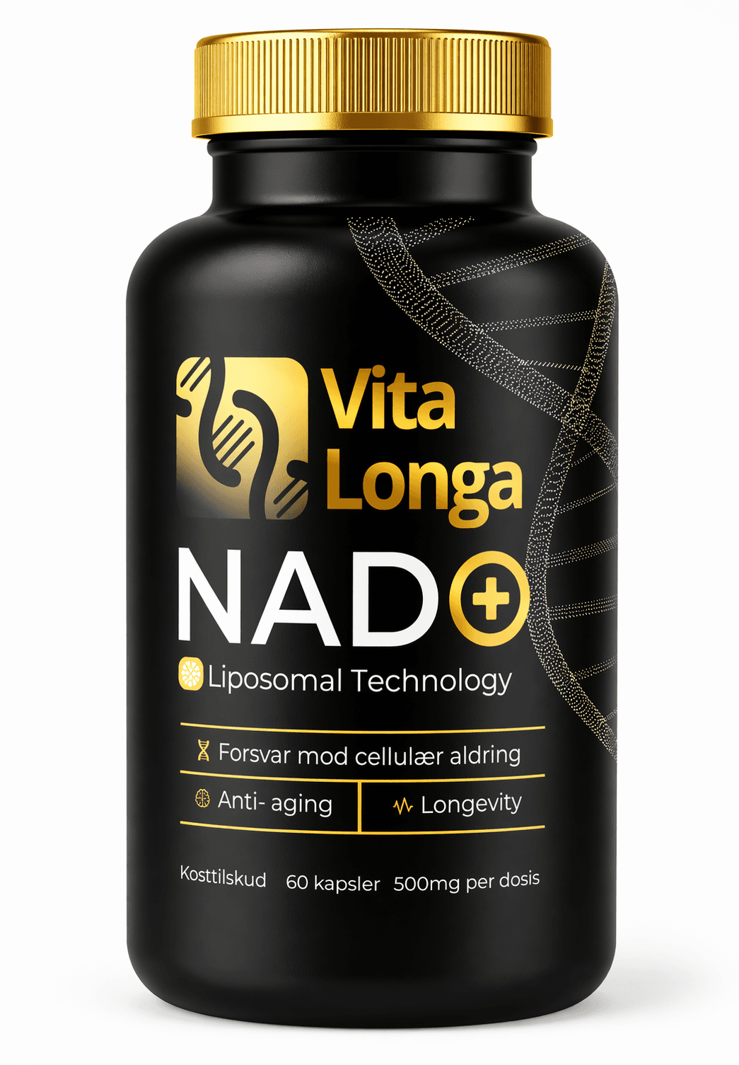 Vitaminone.se VITA LONGA NAD+ 60 kapslar, 500 mg dos