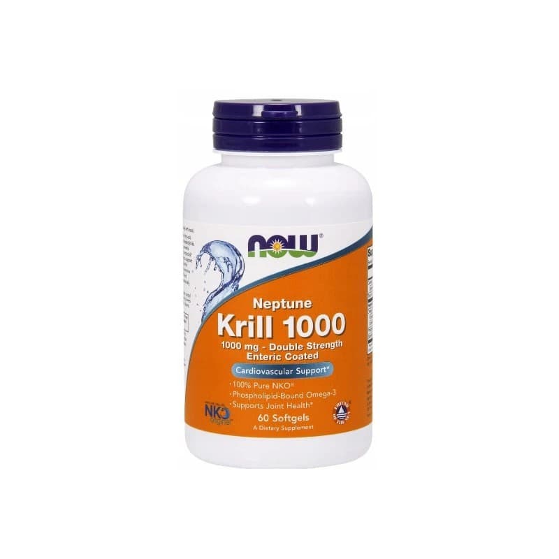 NOW Foods Krillolja, Dubbel Styrka 1000 mg - 60 mjukkapslar